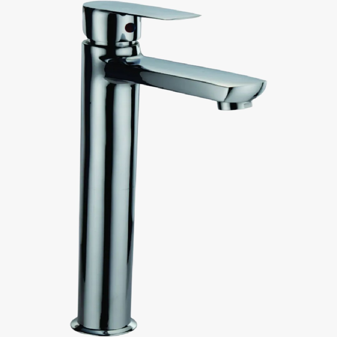 Modern basin mixer tap for bathroom sink – premium chrome finish.